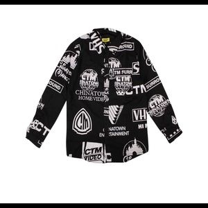 Chinatown Market Entertainment Logo Button Down Shirt XL